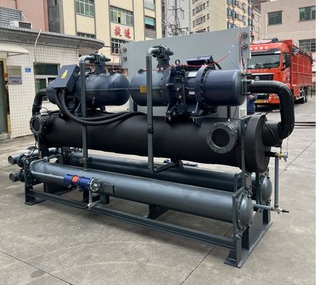 JLSW-180D Industriewassergekühlter Schraubkühler Mikroprozessor Steuerung 1000kW