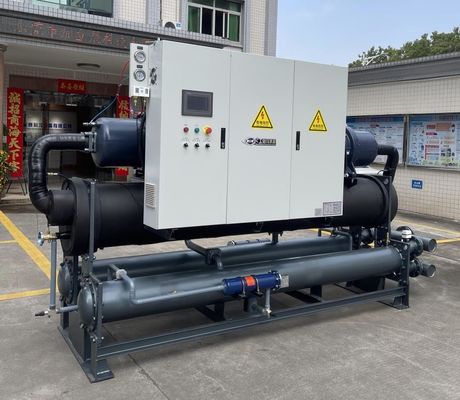 JLSW-200D Wassergekühlter Schraubkompressor Chiller PLC Steuerung 100 kW