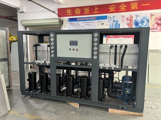 Wassergekühltes Wasserkühlsystem Schalendurchtriebskondensator R22/R407C Kühlmittel Mikroprozessorkontroller 5-300KW